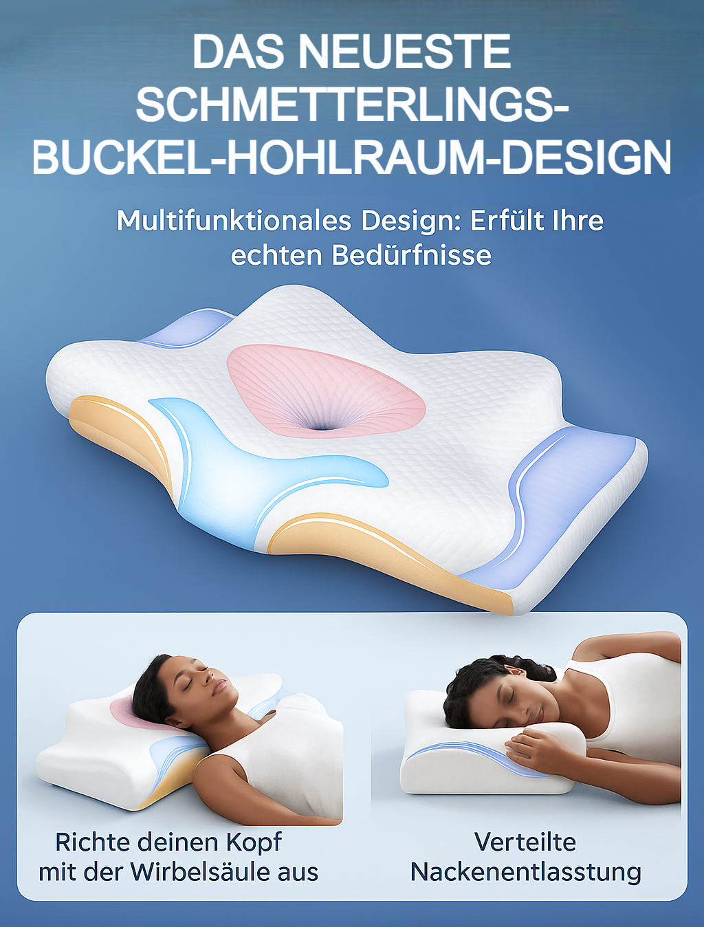 Lunava™ Ergonomisches Kopfkissen